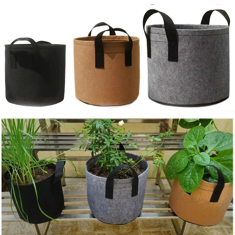 

2 5 7 10 Gallon Grow Bags Fruit Potato Tomato Fabric Flower Pots Planting Home Garden Tools for Outdoor Plants C1