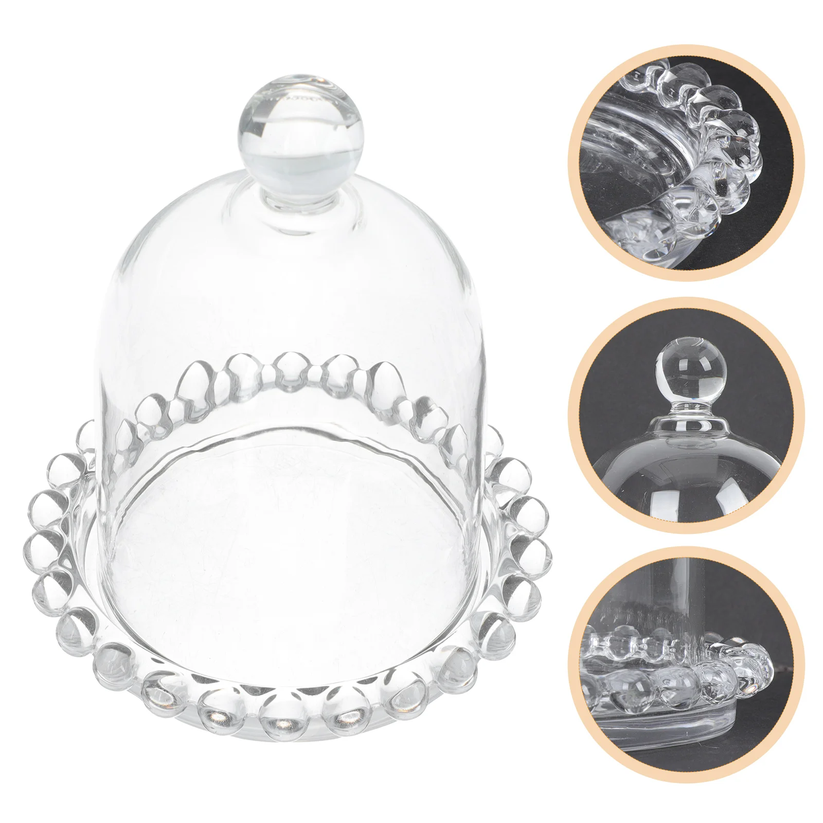 

1 Set of Multi-function Dessert Tray Decorative Cake Plate Transparent Cake Tray Cake Supply