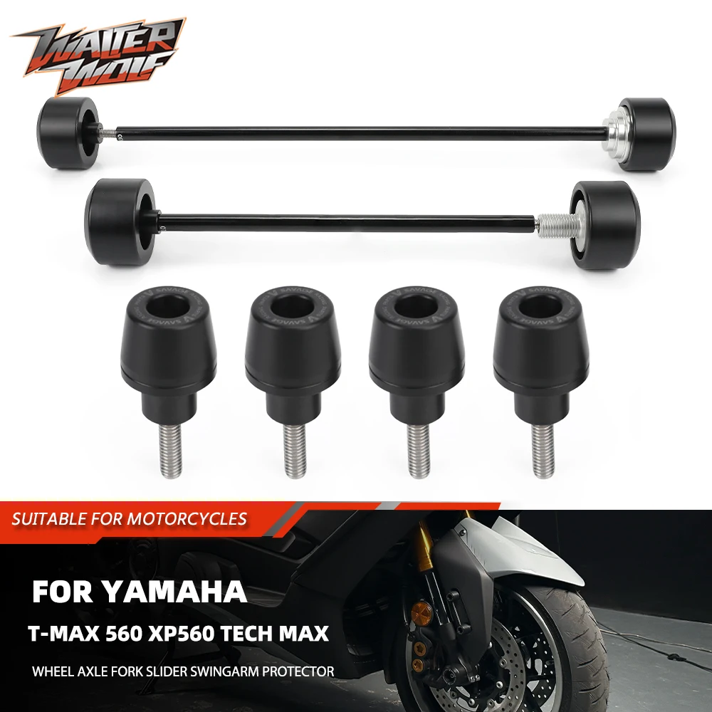 Фото 2025 M6 переднее крыло, брызговик, слайдер вилки для Yamaha T-MAX 560 XP 560 Tech Max, слайдер вилки колесной оси, защита маятника №1