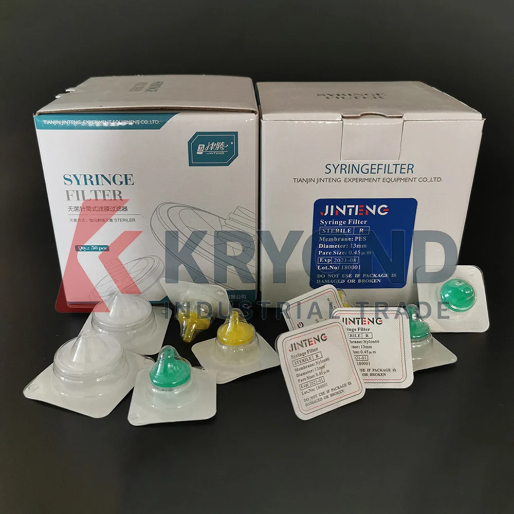 

50 шт. стерильные шприцевые фильтры Millipore 0,22 мкм/0,45 мкм