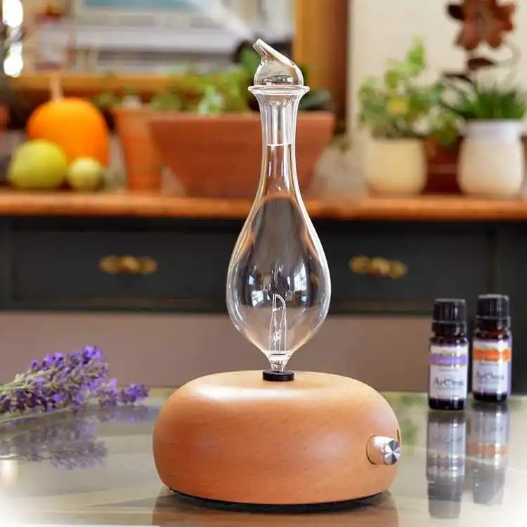 Waterless Essential Oil Diffuser Glass Nebulizer Hotel Aromatherapy Air Fragrance Electric Scent Diffuser Without Water For Home images - 6