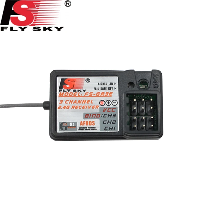 Приемник Flysky FS-GR3E 3 канала 2 4G GR3E с предохранителем GT3B GR3C обновленный для
