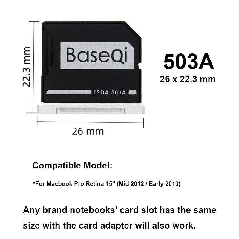 Адаптер Mini Card Drive 503A Baseqi для Macbook Pro Retina 15 дюймов модель Mid 2012/ранняя 2013 | Компьютеры