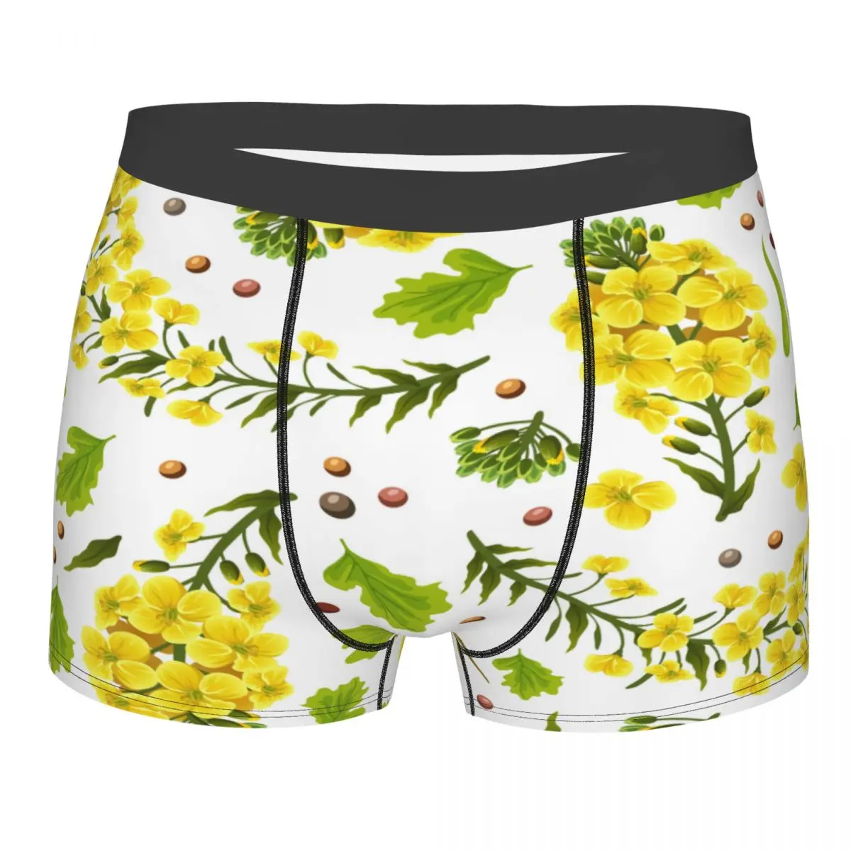 

Men's Panties Underpants Boxers Underwear Flowers Canola Brassica Sexy Male Shorts