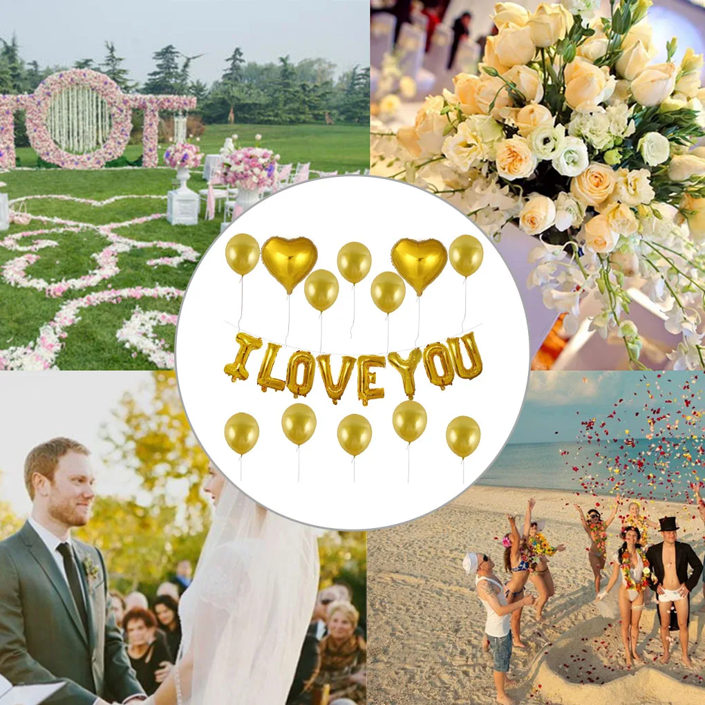 

Воздушный шар с надписью на тему влюбленных, День Святого Валентина, исповедь, воздушный шар в форме сердца, алюминиевая пленка, монограмма, ...