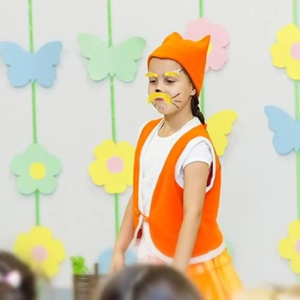 Желтые усы искусственные бриллианты имитация девушек эльф аксессуар для платья