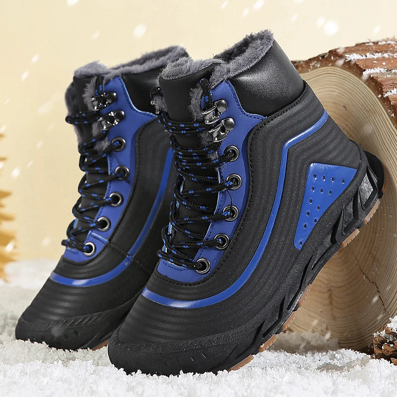 Man Non-Slip Sneakers Wear-Resistant Waterproof  Hiking Shoes Men Outdoor Travel Hunting 2023 Male High-Top Walking Shoes