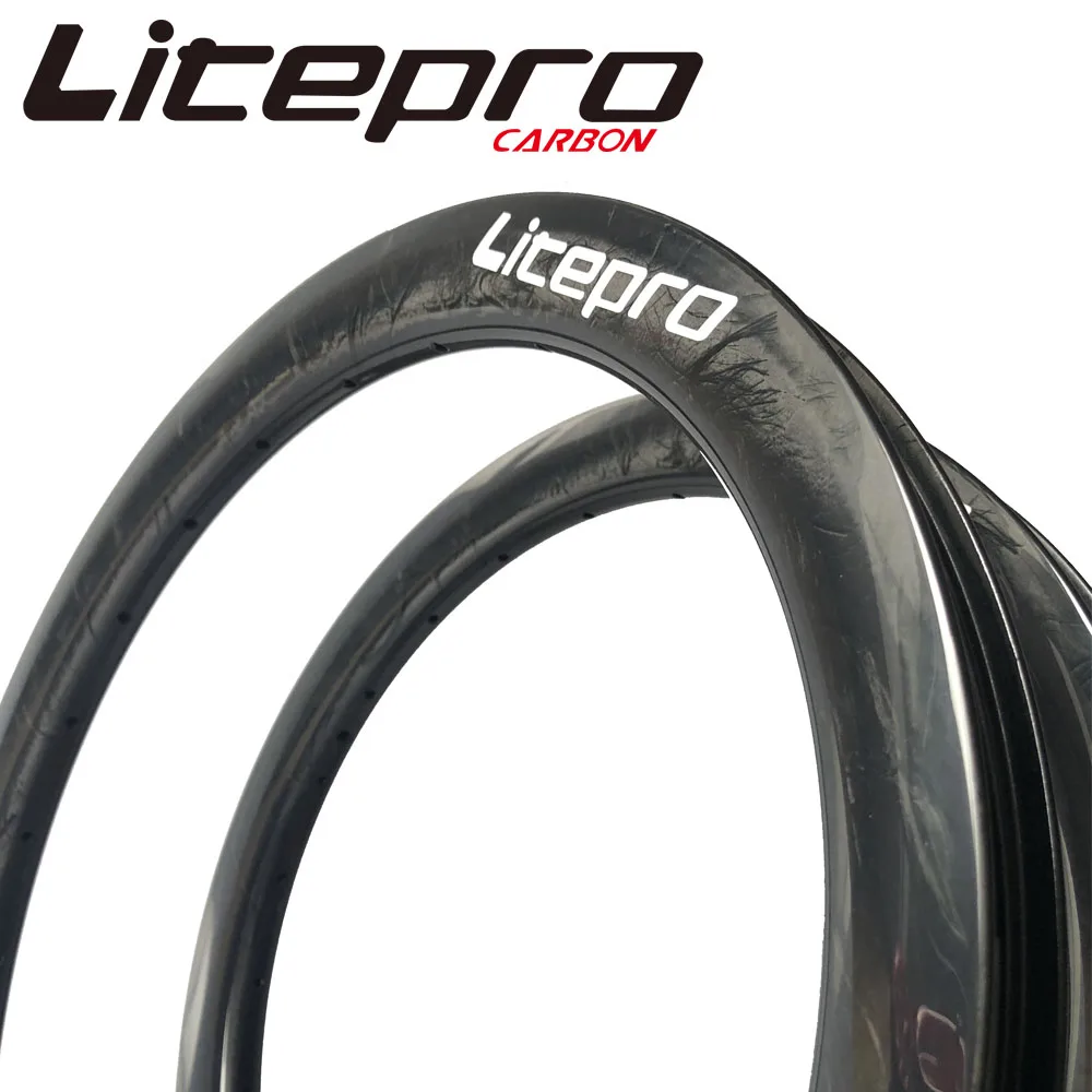 Складной велосипед Litepro углеродное волокно 20 дюймов 406 скоростных колес глубина 35