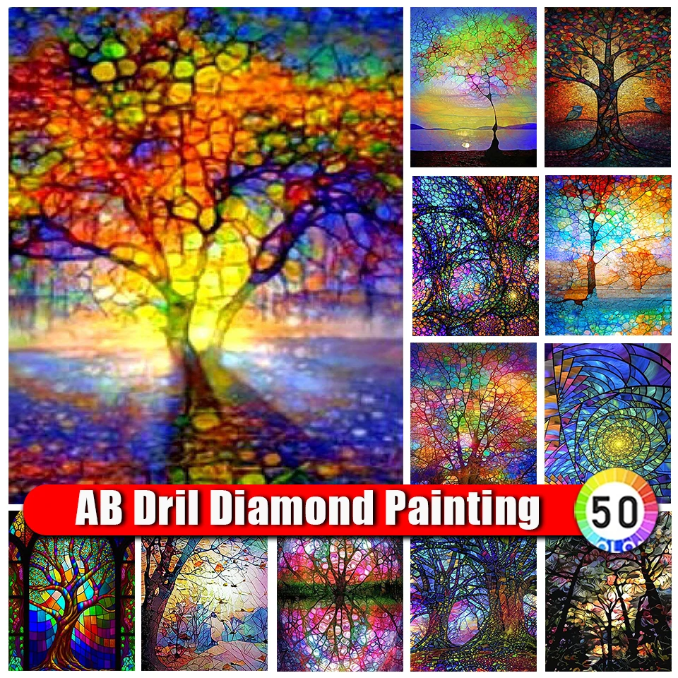 

Сумка на Молнии 5D AB, алмазная живопись, пейзаж, полная выкладка, Алмазная мозаика, дерево, бриллиантовая вышивка, наборы для вышивки крестом, ...