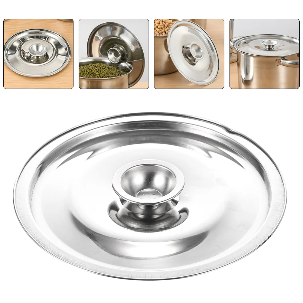 

Seasoning Pot Anti-scald Stainless Steel Metal Seasoning Pot Lid Lids For Seasoning Pot Cooker for Oil Pot Home