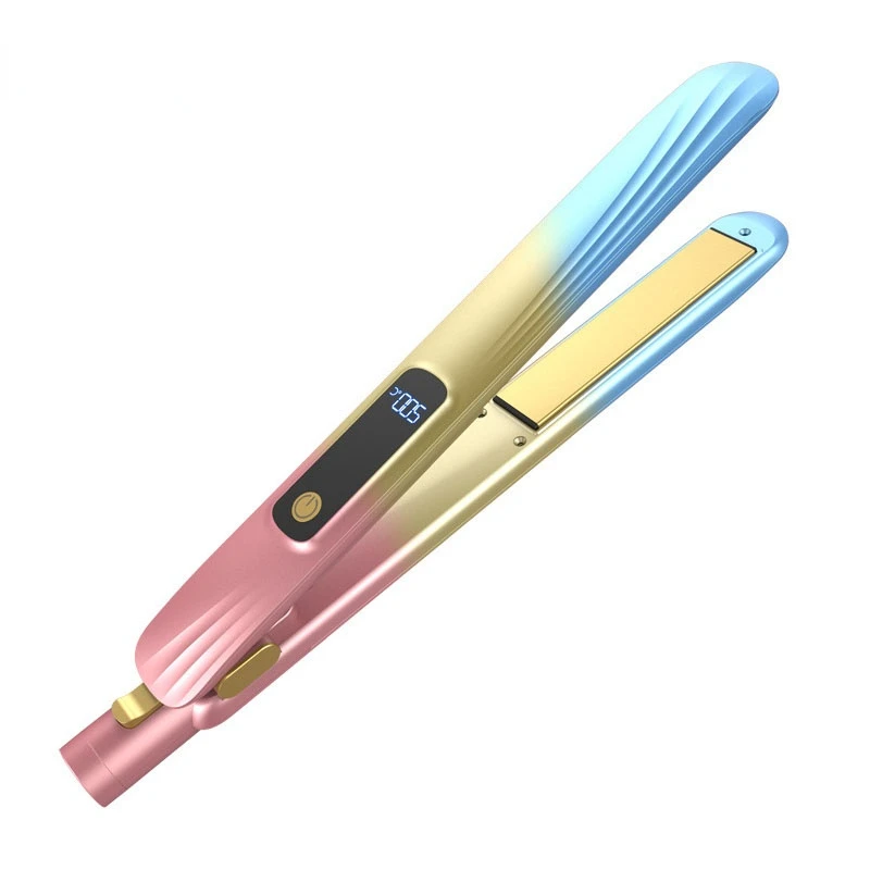

Hot Electric Hair Curler 2 In 1 Hair Crimper Straightener Waver Curling Iron Wand LCD Display Temperature Adjust Gift Recommend