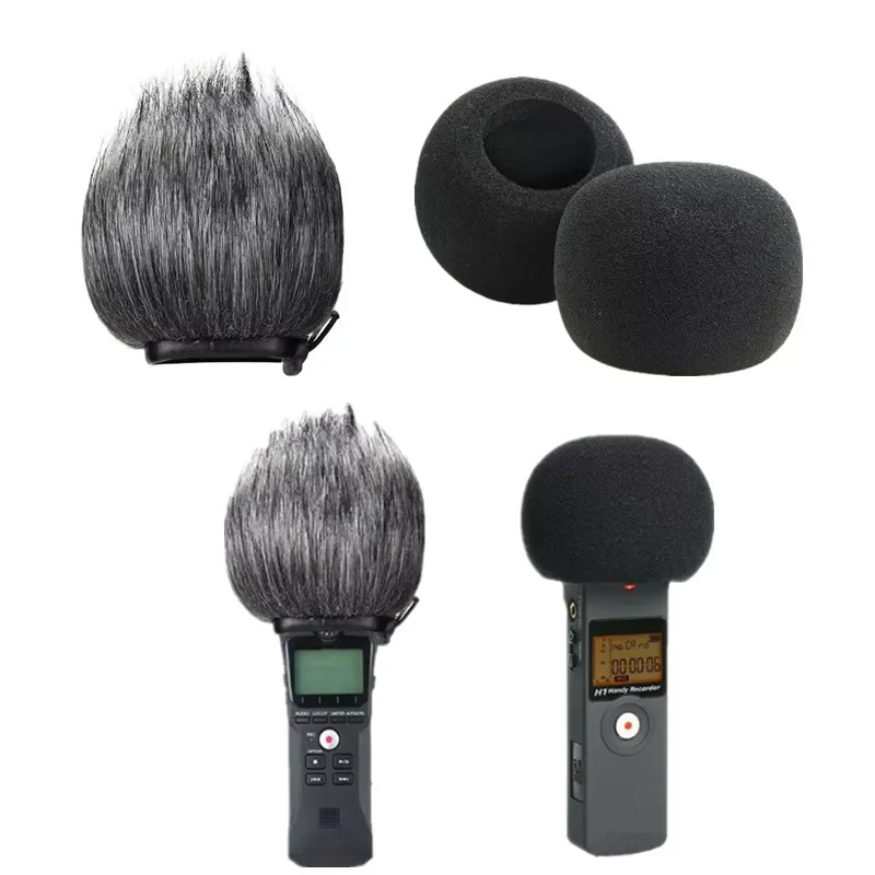 

Furry Windscreen Muff Wind Cover Foam Filter Sponge Microphone Windproof Cover for Zoom H1 Handy Recorder Mic