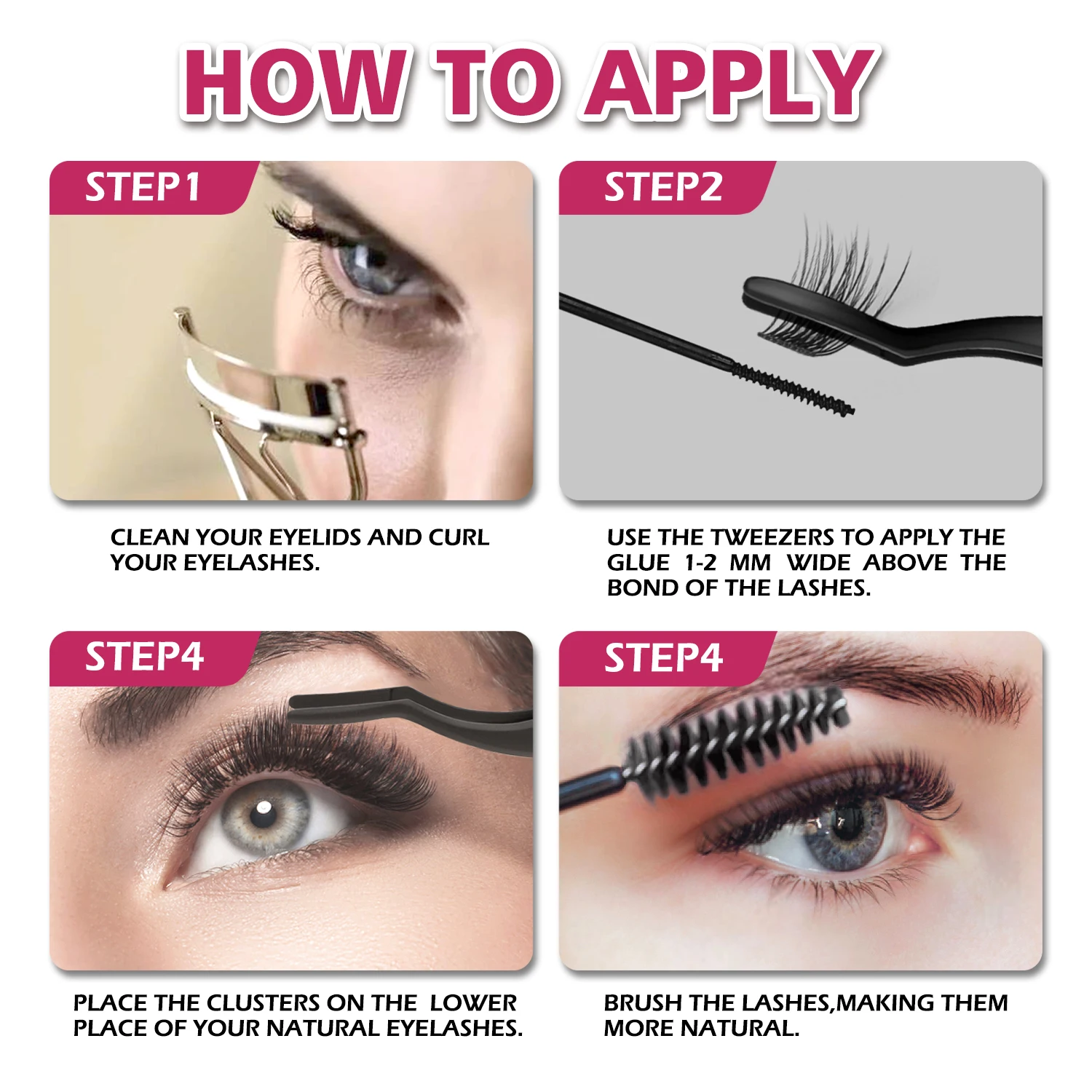 144 шт. отдельные ресницы для наращивания из натуральной норки