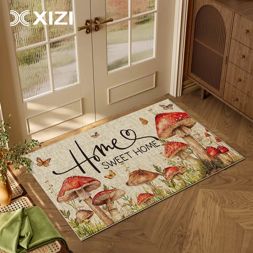 XIZI Грибной принт внутренний входной коврик для гостиной спальни ковер кухни