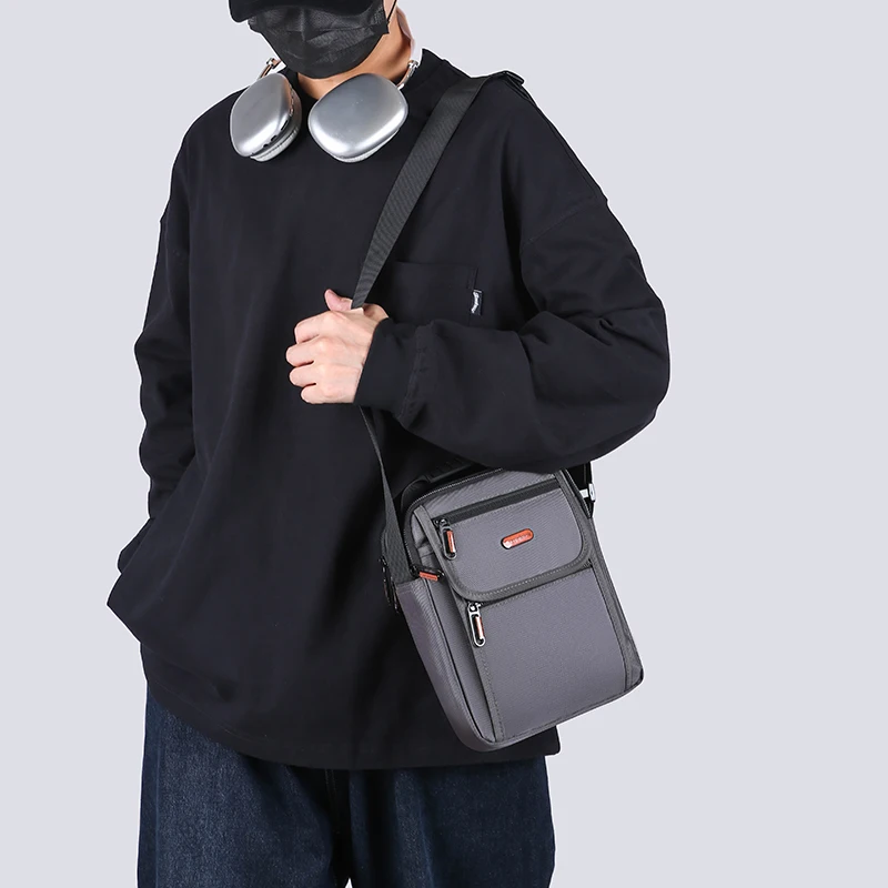 Мужская повседневная новая сумка через плечо из нейлоновой ткани bolsos para hombre bolso