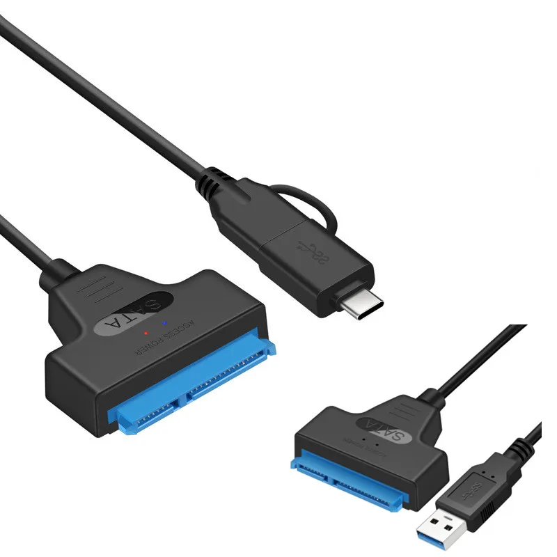 

USB 3.0 2.0 Type-C SATA 3 адаптер Поддержка для 2,5-дюймового внешнего SSD HDD жесткого диска Sata III кабели для ПК ноутбука компьютера кабель