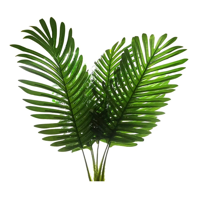 

Искусственные пальмовые растения, листья, искусственная черепаха, листья тропической пальмы, имитация искусственных пальмовых листьев, 5 шт.