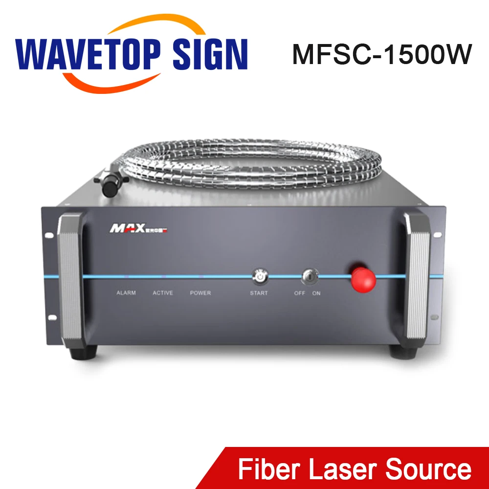 Фото Оптоволоконный лазерный источник WaveTopSign MAX MFSC-1000W MFSC-1500W, одномодовый, непрерывного действия, 1500 Вт, для станков лазерной резки оптоволокна №1