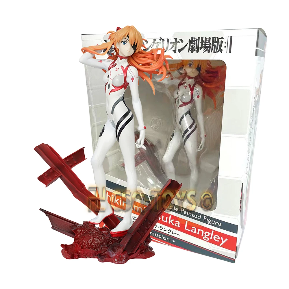 

CSQ Toys Celebrity Double Asuka Warrior NEON GENESIS EVANGELION MOVIE Figure 25cm PVC Anime Figures Collect For Gifts