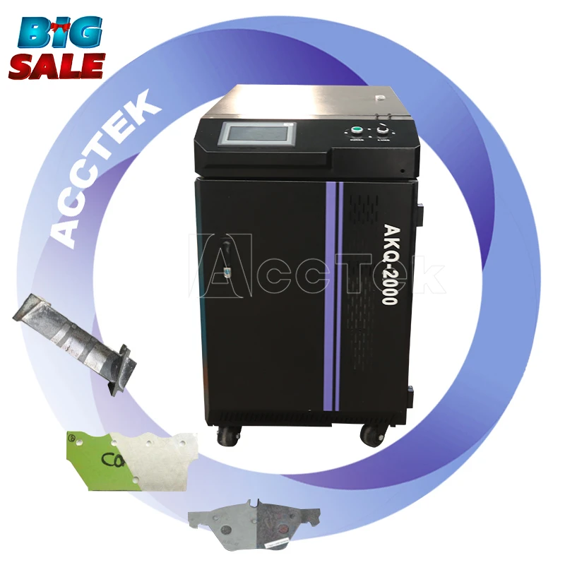 

AccTek 1kw 1.5kw 2kw 3kw Fiber Rust Laser Cleaning Machine 2000w Metal Rust Remove Paint Removal Dust Cleaning Laser Machine