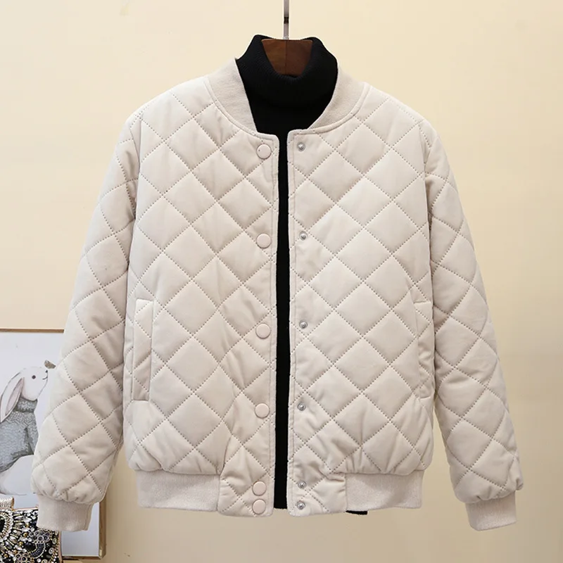 

Winter Clothes Women 2022 Thicken Baseball Jacket Coats Varsity Streetwear Loose Fashion Tops 2022 Women Chic Elegant Tops