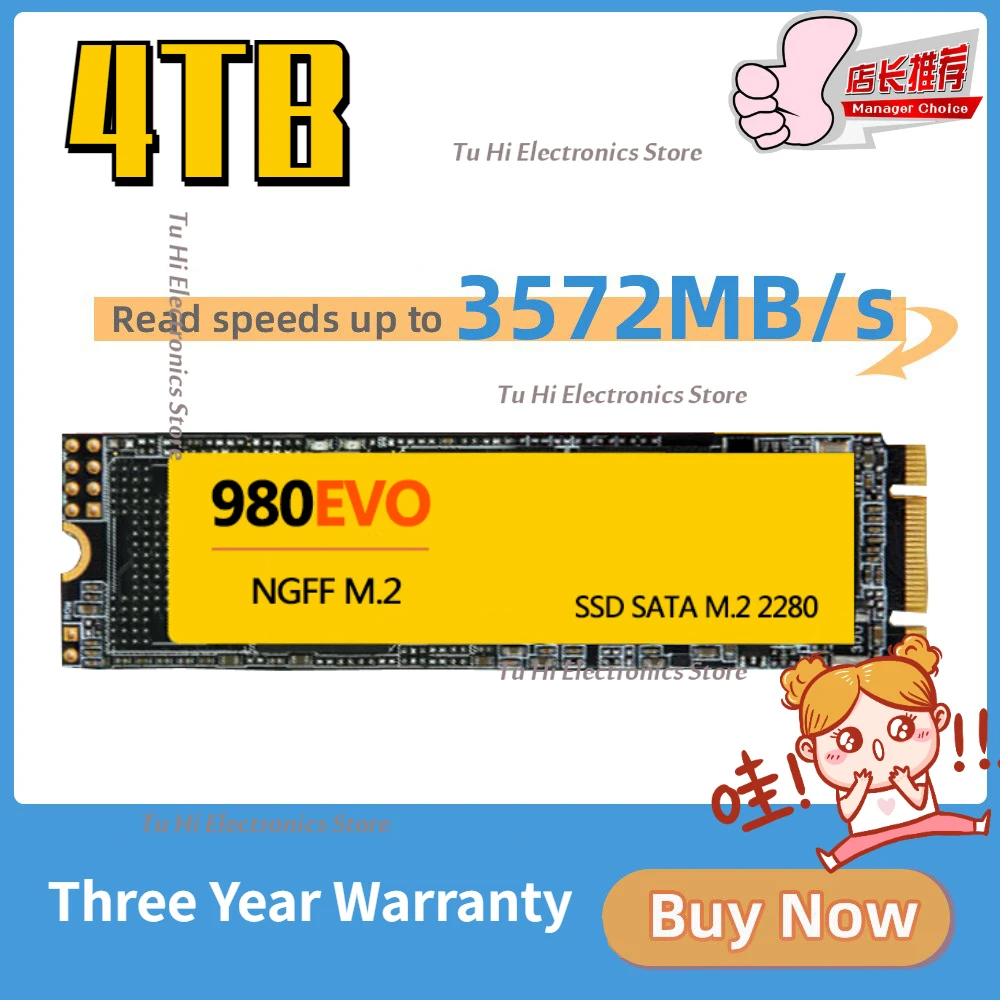

New 2023 Internal Solid State Drive Hard Disk SSD NGFF M.2 980 EVO 4TB 2TB1TB Drive Hard Disk For Laptop Microcomputer Desktop