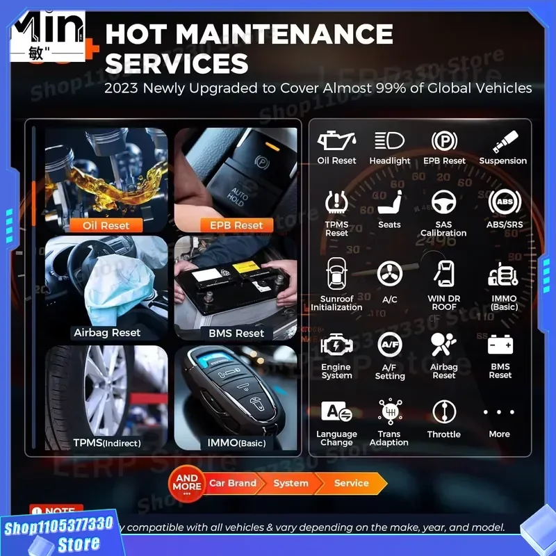 Фото Диагностический сканер OTOFIX D1 LITE Bluetooth OBD2 с двунаправленным управлением и функцией активного тестирования №2