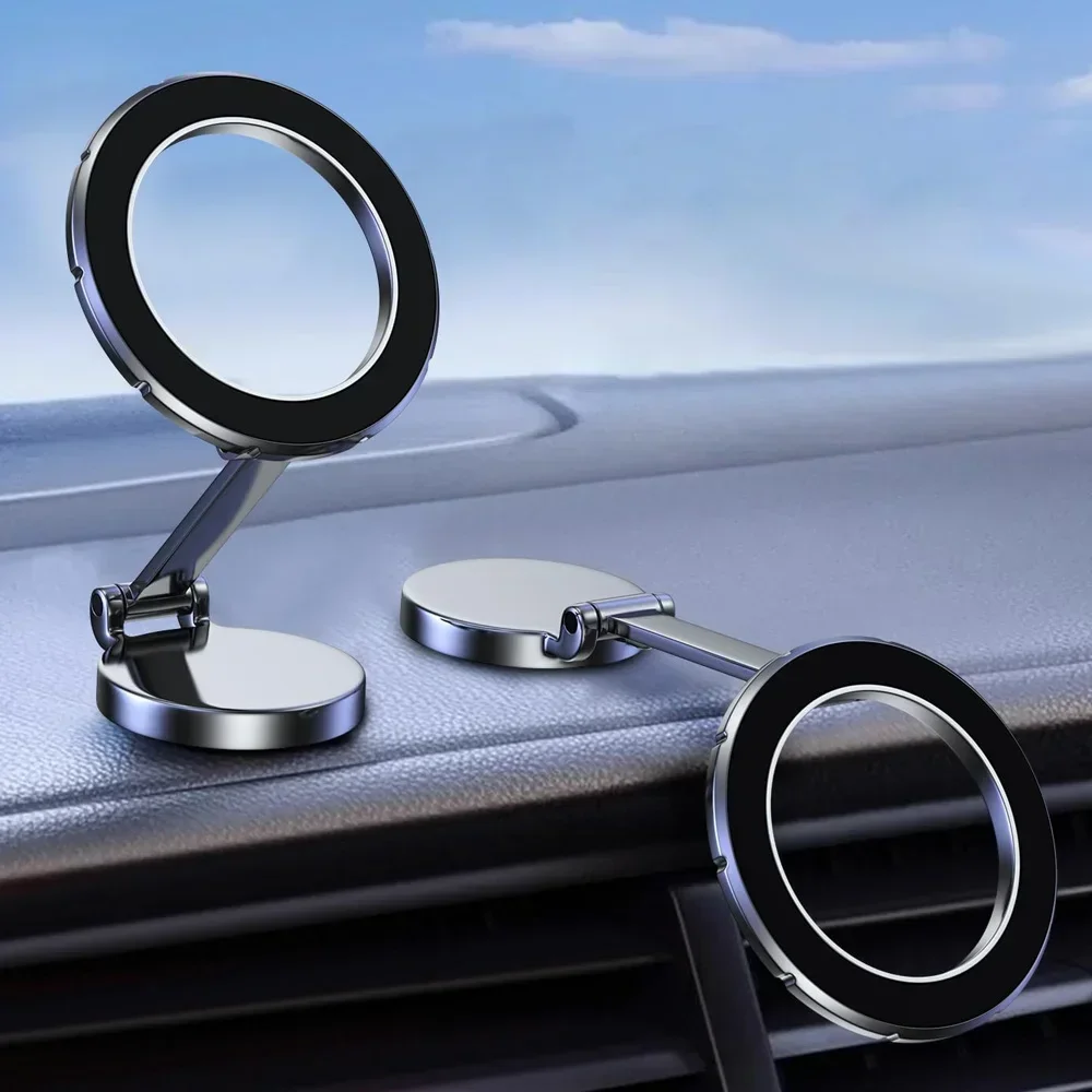 Прочный магнитный металлический держатель для автомобиля складной кронштейн на