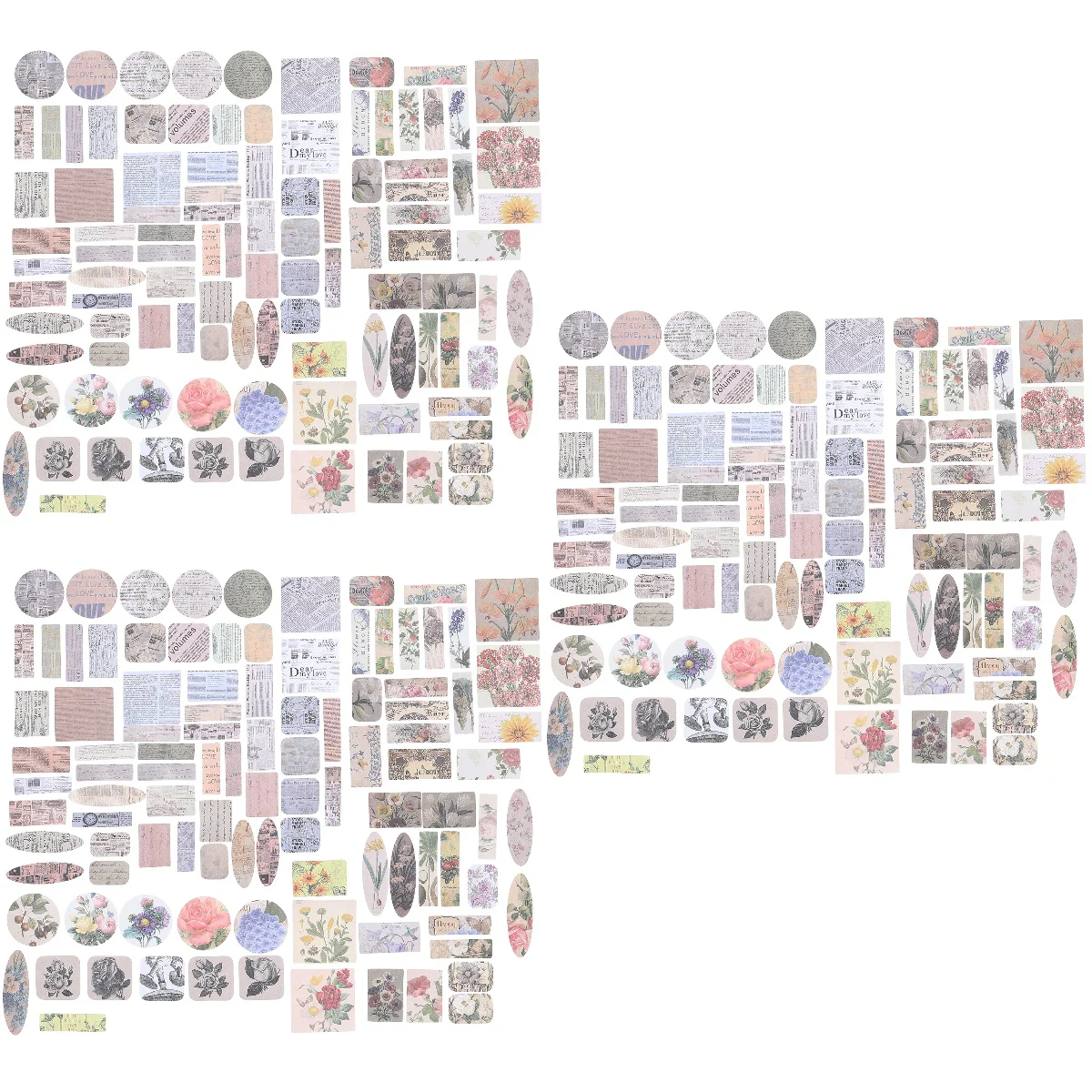 

Paper Journaling Vintage Journal Material Stickers Scrapbook Diy Scrapbooking Sticker Diarysupplies Decoupage Crafts Bullet