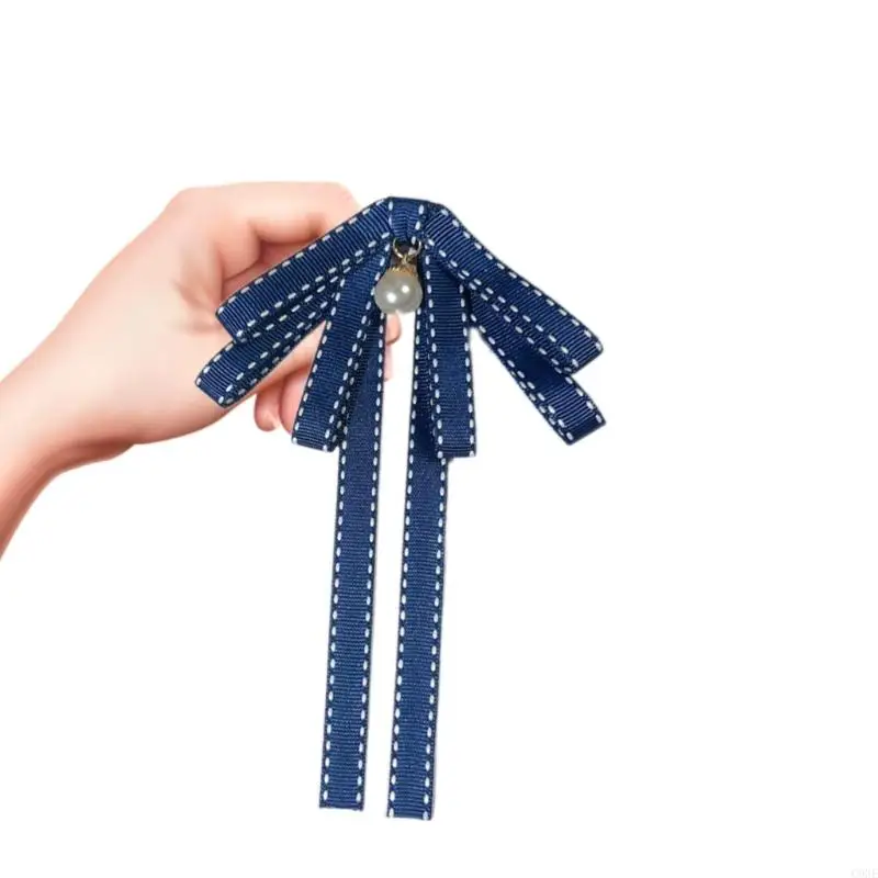 C9GE RETRO SILK RIBBON BOWS BROHCHED BROHCH PINC
