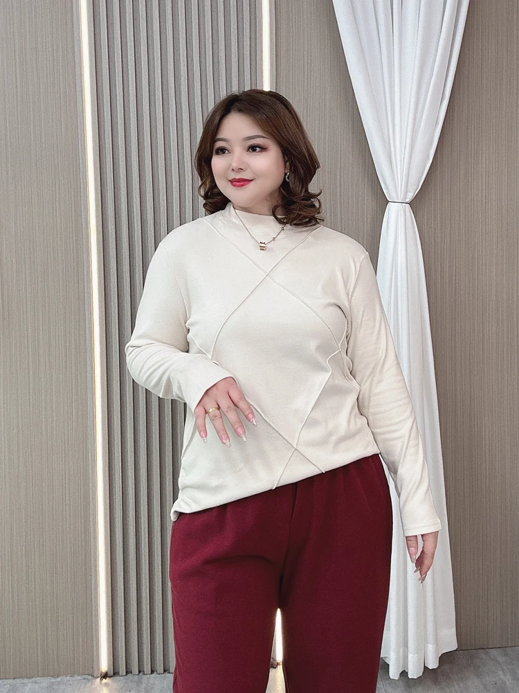 Теплая нижняя рубашка больших размеров размера Dralon женская осенне-зимняя одежда