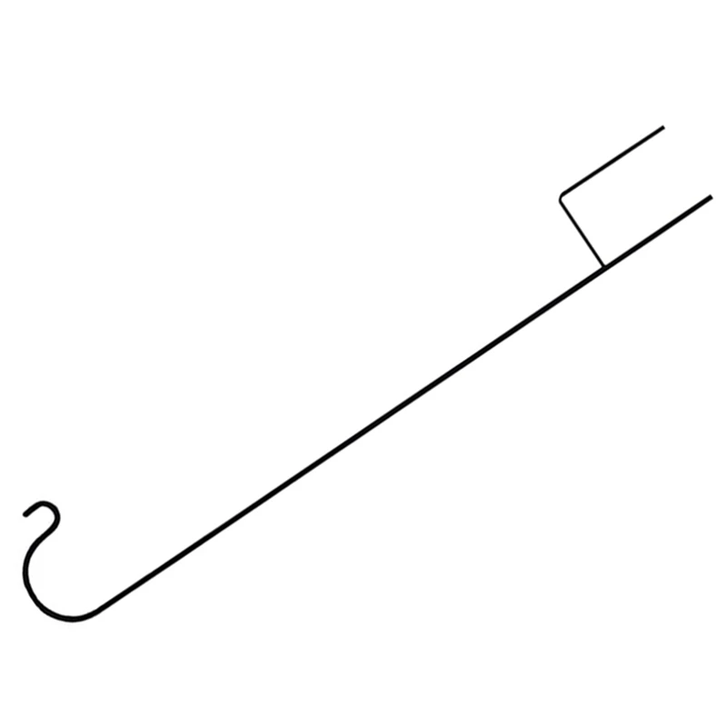 

LUDA 3X Shepherd Hooks Rust Resistant Garden Stake Outdoor Metal Plant Stand Hanger Bird Feeder Pole 80.5X10x1cm