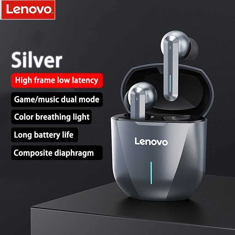 

Оригинальные беспроводные Bluetooth-наушники Lenovo XG0, водонепроницаемые спортивные наушники, наушники-вкладыши с шумоподавлением и зарядным чех...