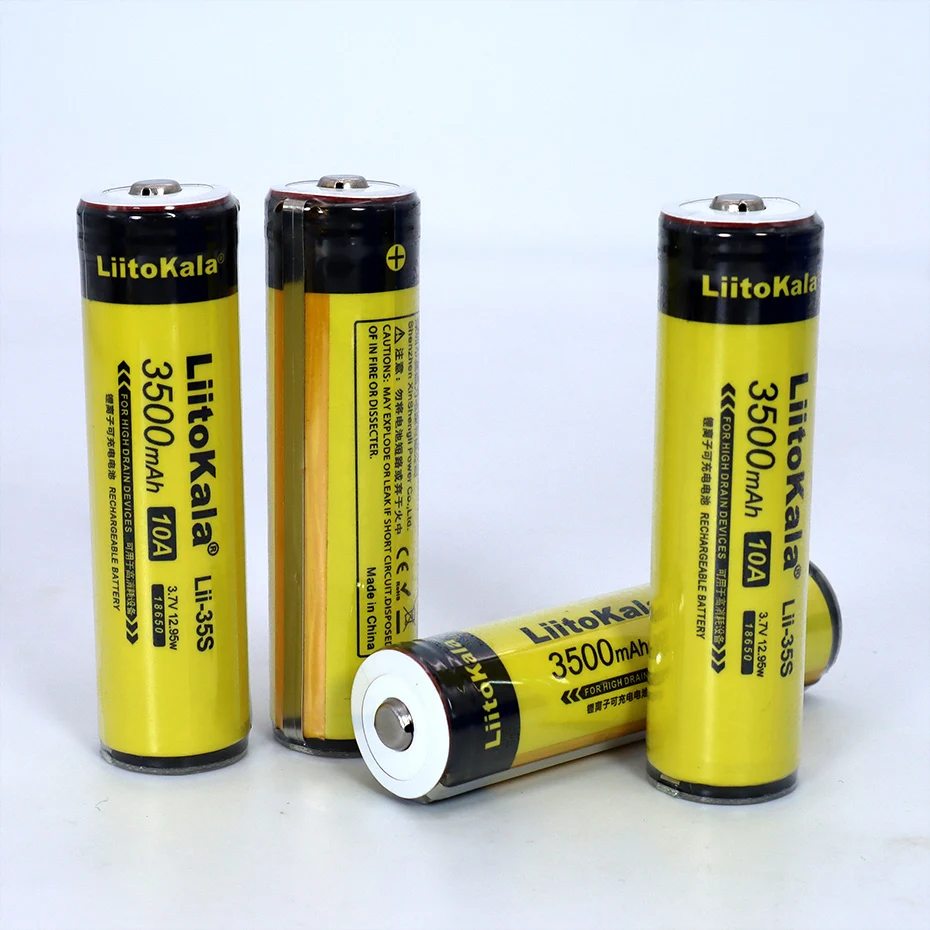 1-6 шт. литиевая батарея 18650 3 7 в 3500 мАч