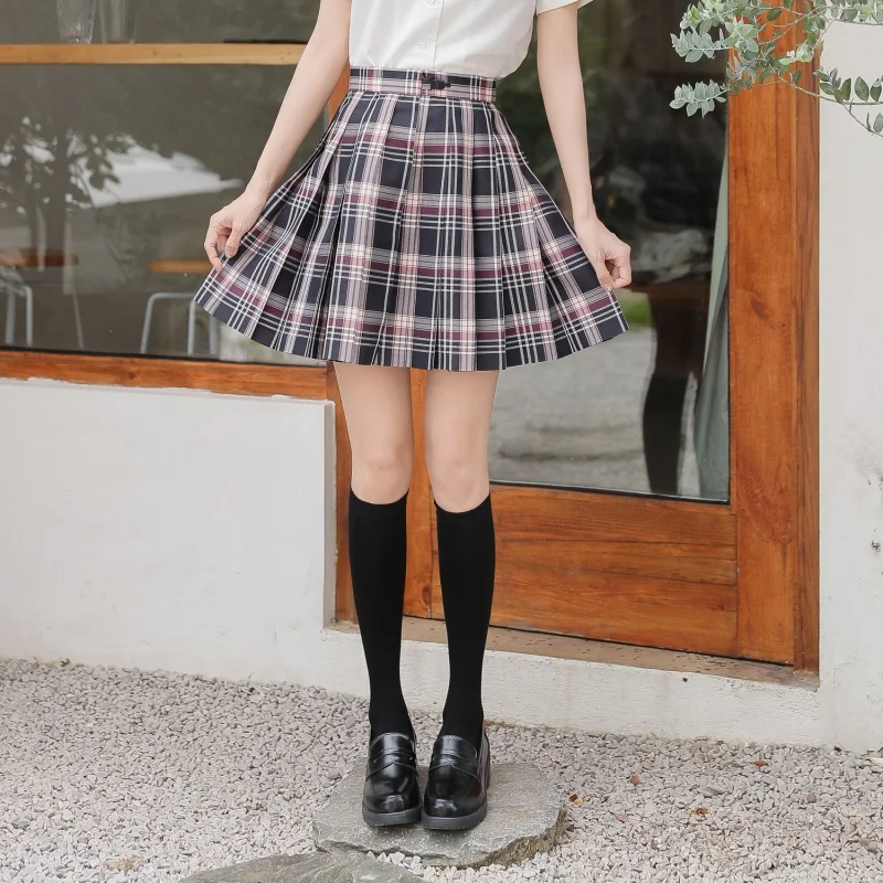 Thin Cotton Solid Color JK Calf Socks Summer New Calf Socks Sub below the Knee Knee Length Socks Bunching Socks Thigh High Socks