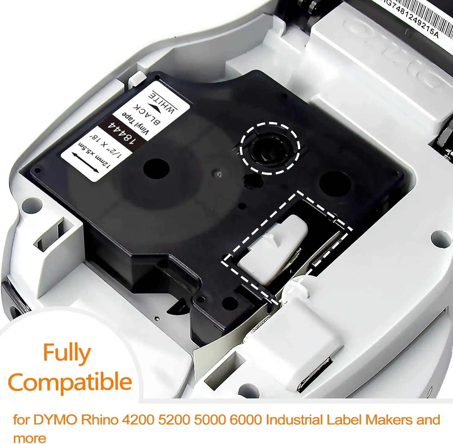 Фотовиниловая Промышленная лента 18431 18443 18432 18444 1805435 18433 18445 для DYMO Rhino 1805431 4200