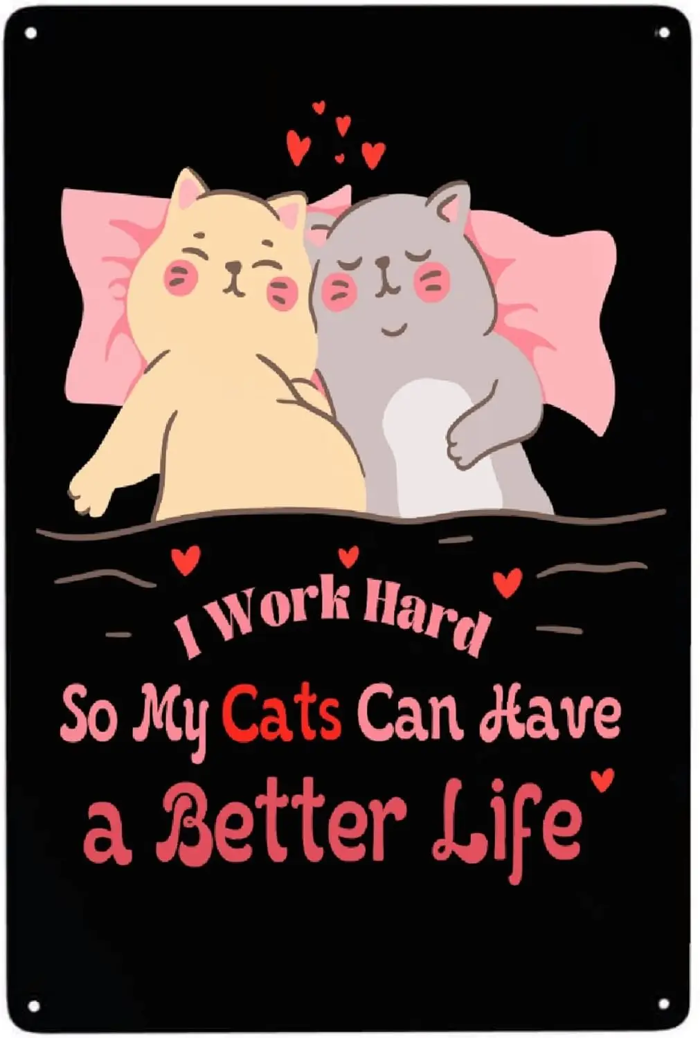 JOCASA Cats винтажный алюминиевый металлический плакат декор-ретро металлическая