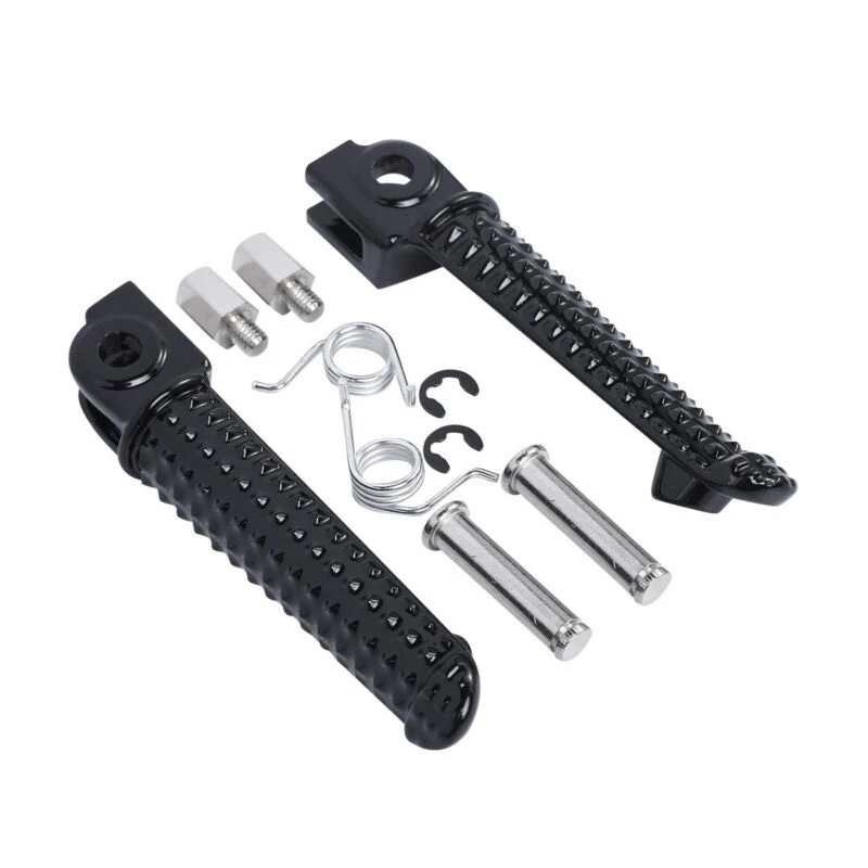 Черные передние подножки для ног Yamaha YZF-R6 YZF R6S 2003-2008