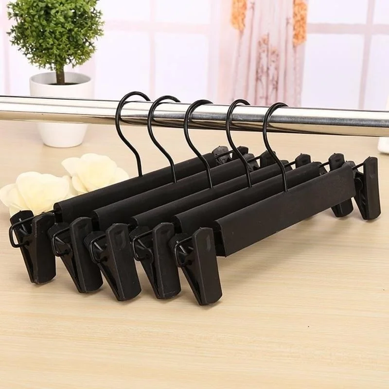 

Trousers Hanger Rack Home Creative Mini Flocking Clothes Hanger Easy Hook Closet Organizer Hangers for Clothes Pants