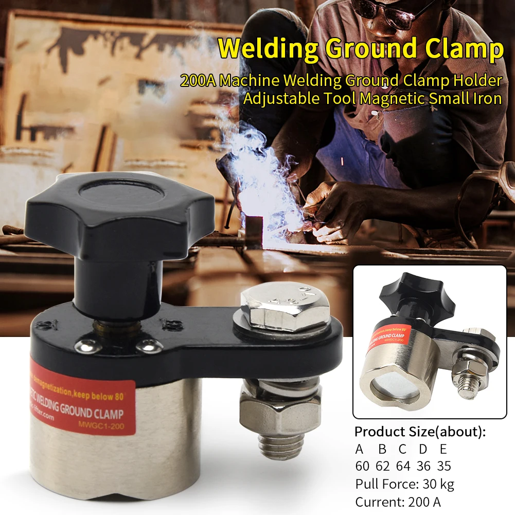 Высокопрочный маленький держатель 200 А портативный железный магнитный