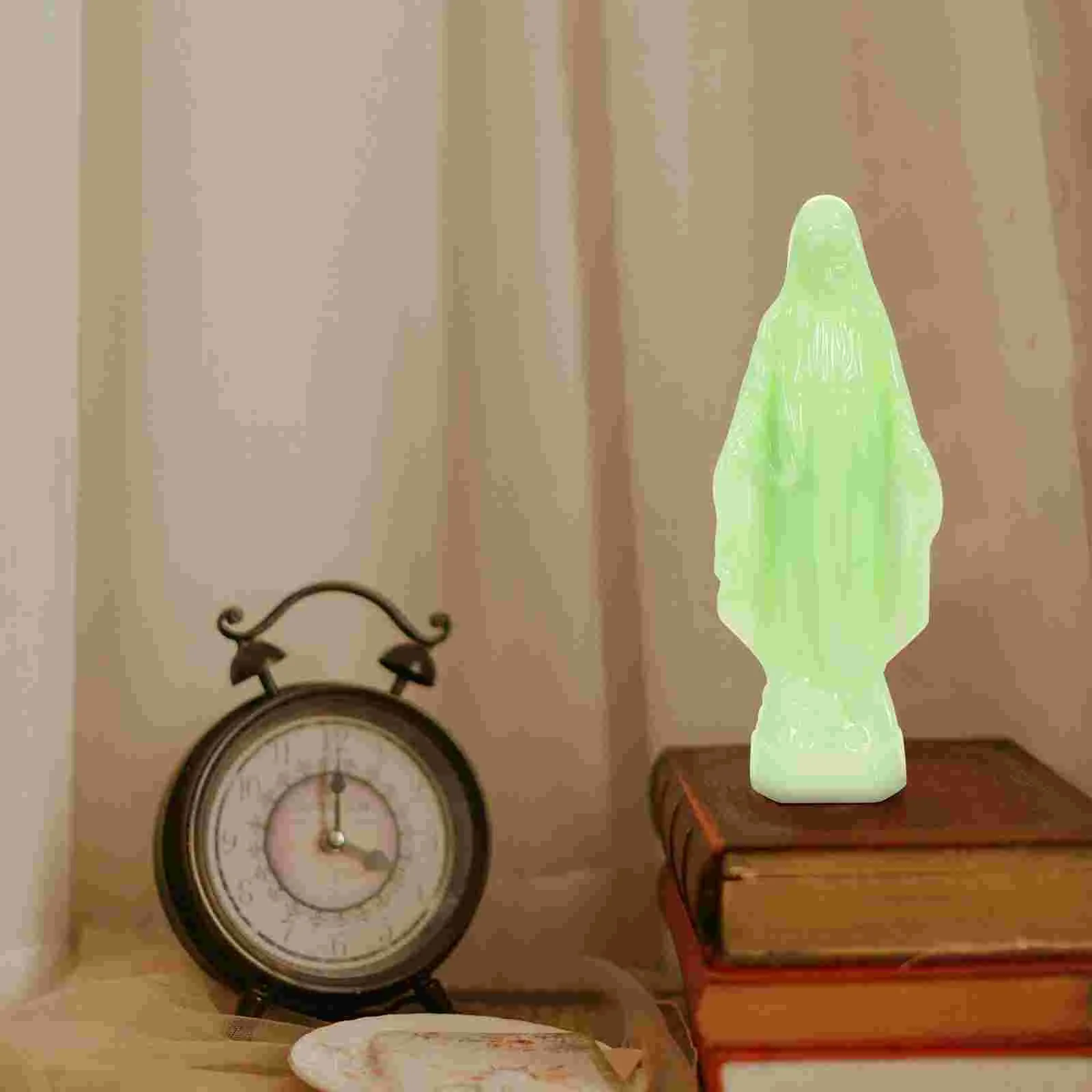 Скульптура Мэри Фигурка Марии Девы Растения Декор Пластиковое Ремесло