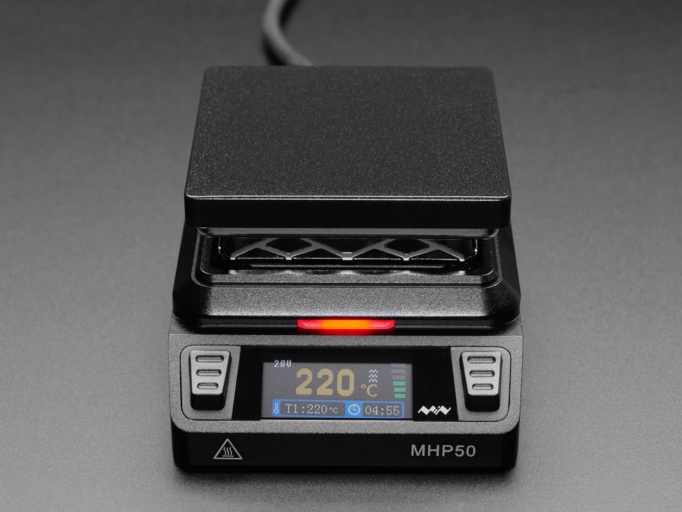 Фото Миниатюрная латунная нагревательная плита 5903 с USB-C PD или DC - MHP50-B5, оборудование для паяльной станции №3