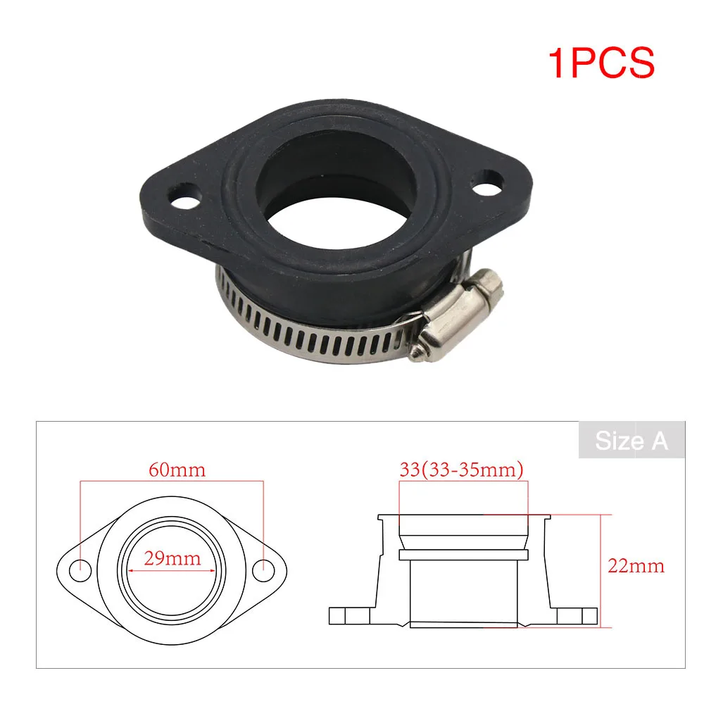 

Универсальный адаптер карбюратора мотоцикла ZSDTRP, впускная труба, резиновый разъем подходит для карбюратора Koso PWK 21 24 26 28 30 32 34 мм