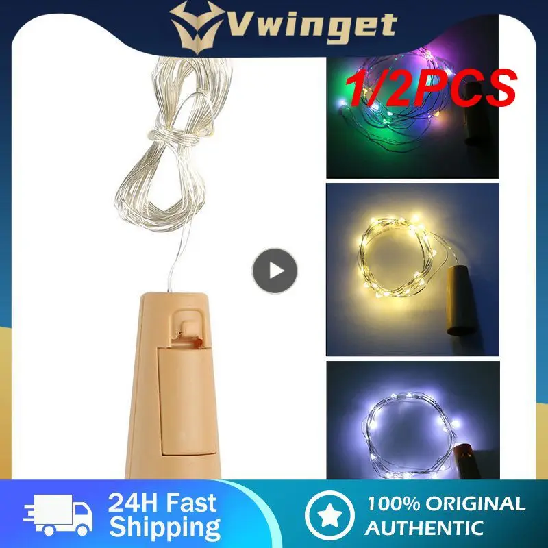 

1/2PCS Stylish Party Decorations Durable Material Easy To Use Wine Bottle Fairy Lights Unique Design Romantic Ambiance