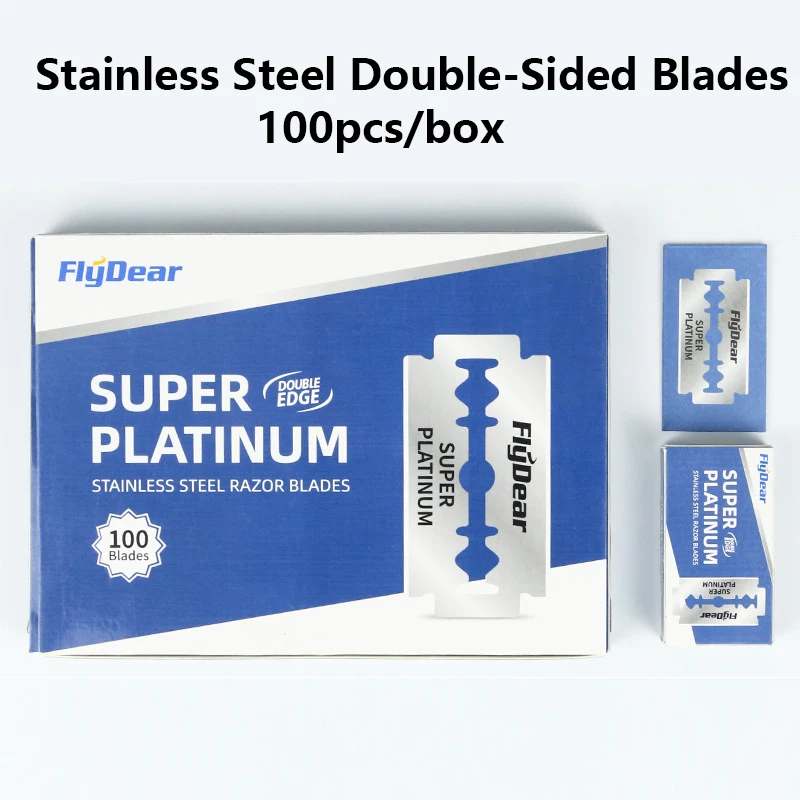 

10/20/50/100pcs Men Razor Blades Stainless Steel Safety Double-sided Thin Manual Shaver Razor Blade Double Edge Hair Removal