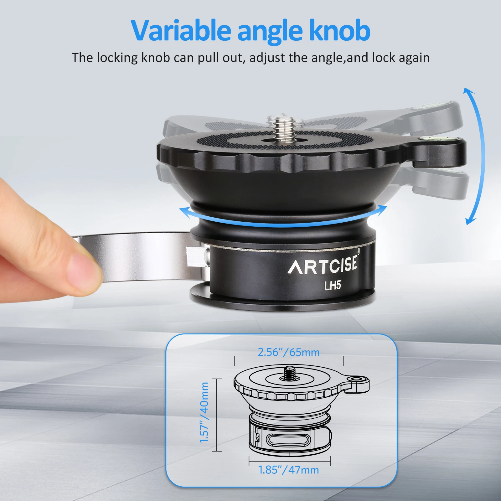 Головка штатива Artcise LH5 база для выравнивания 3s быстрая регулировка