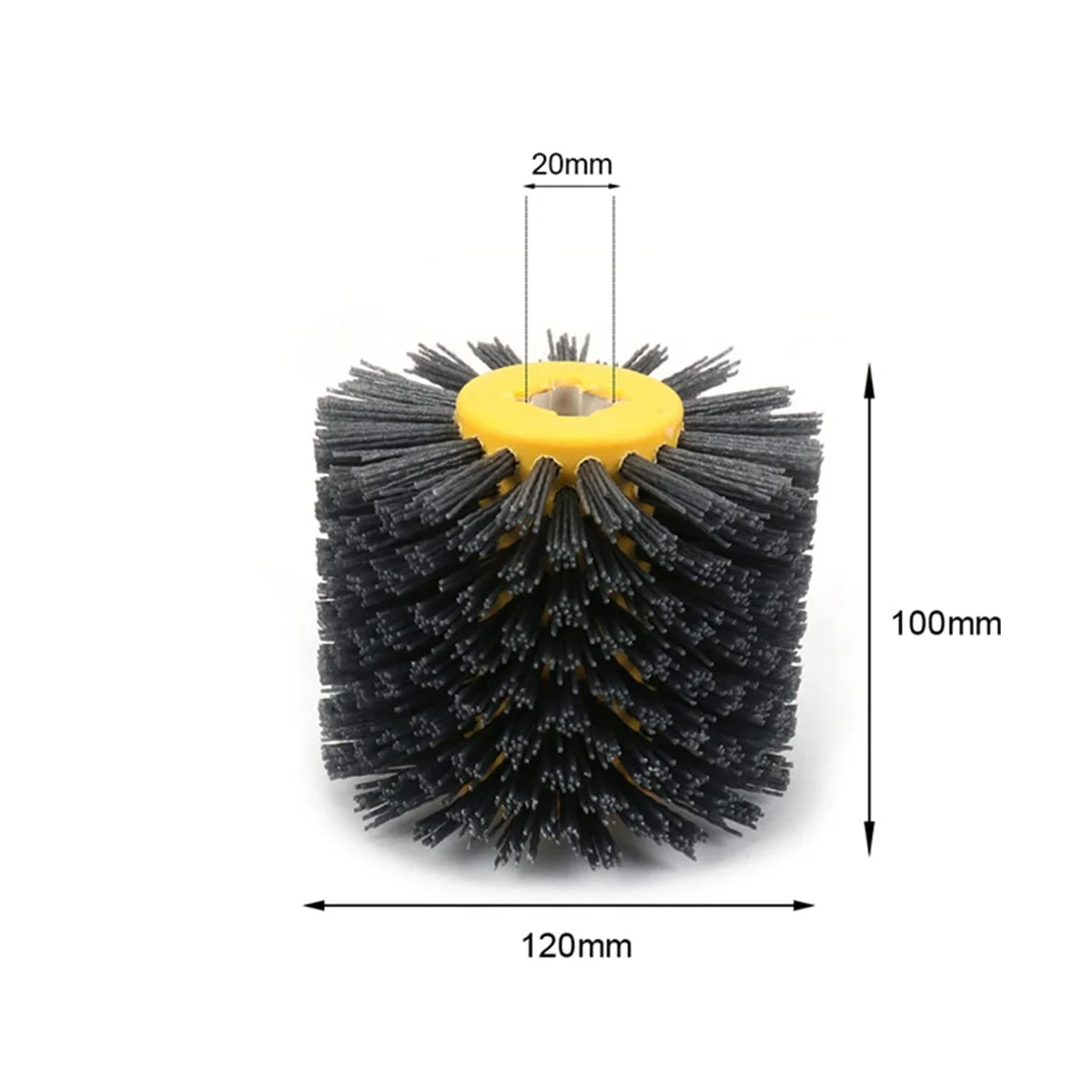 Абразивное нейлоновое колесо для рисования зернистость 120 мм x 100 плоской и