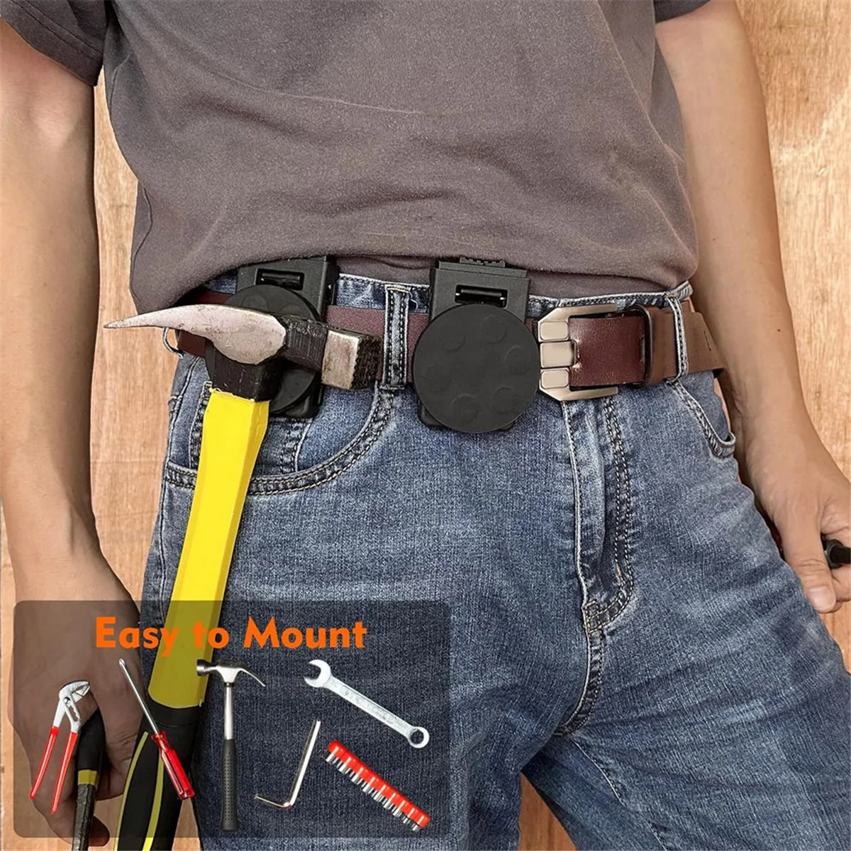 Зажим для ремня 2 шт. аксессуары Магнитный чехол нескользящий Прочный винтов