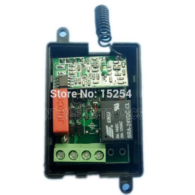 

AC 220V 433Mhz Wireless RF Relay Switch Learning code Receiver For EV1527 PT2262 ASK OOK