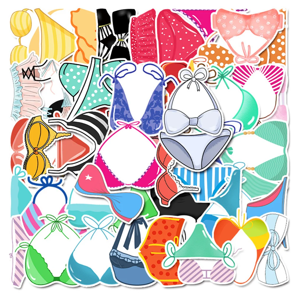 

10/30/50PCS Sexy Bikini Cartoon Graffiti Stickers Luggage Tablet PC Car Waterproof Decorative Stickers Wholesale